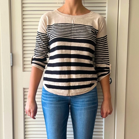 PINK ROSE striped sweater - Picture 1 of 8
